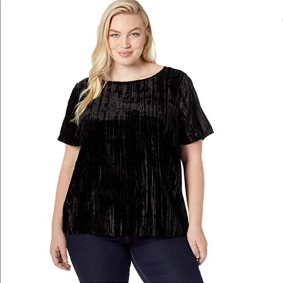 NYDJ Tops - NYDJ women’s Plus Size Velvet Woven Tee